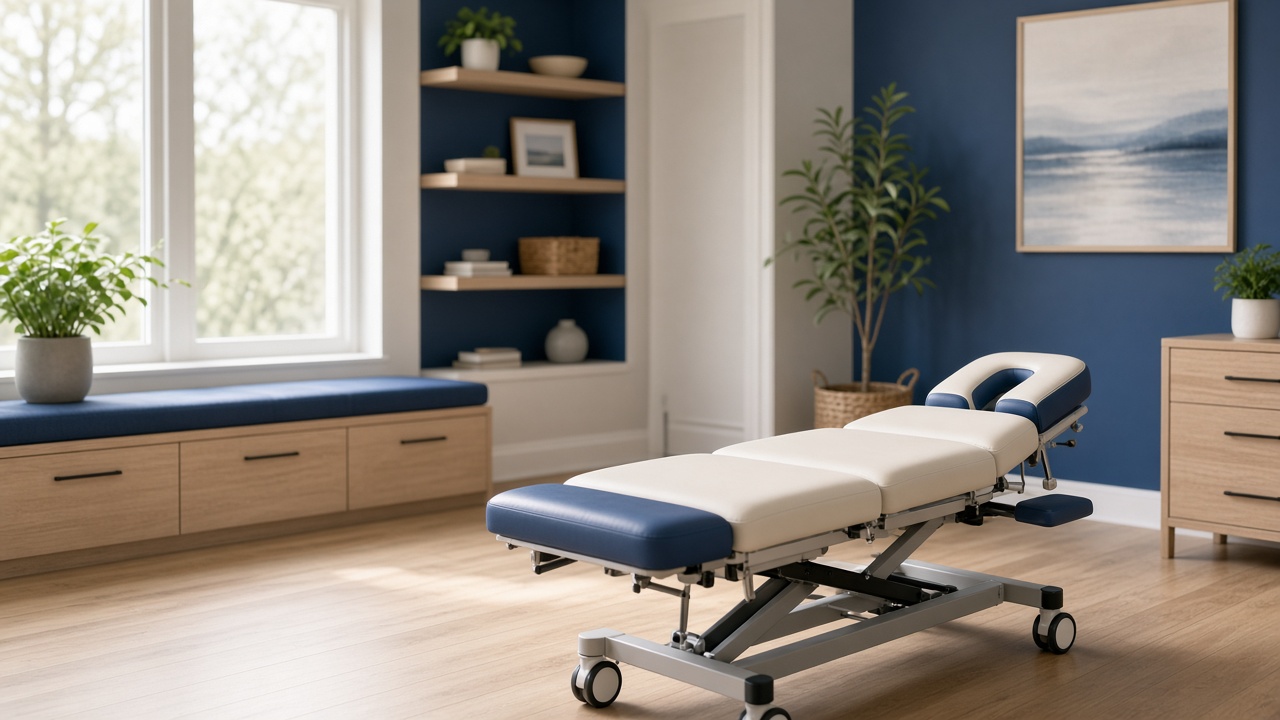 Bright treatment space at Thrive Family Chiropractic in Urbandale